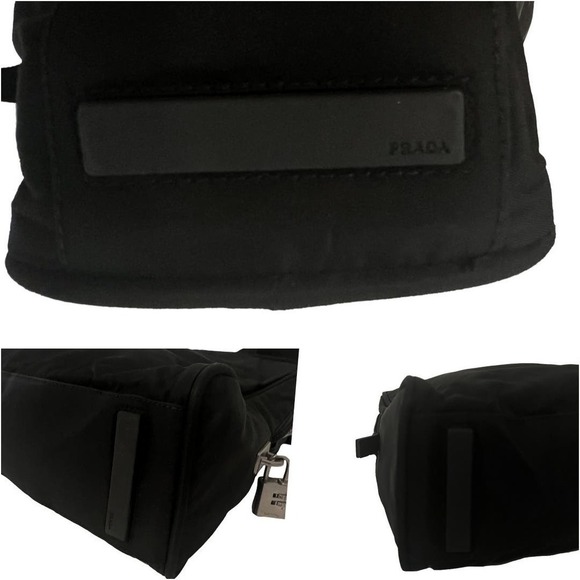 Prada Tessuto Black Nylon Satchel Tote Bag Medium - Picture 11 of 16